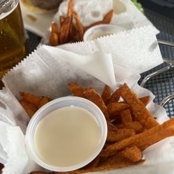 5 Star Burgers - Sweet Potato Fries and Maple Cream