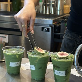 Yala Coffee - Fig and vanilla matcha lattes - Coffee & Tea Near Me - Los Angeles, California