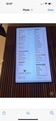 Menu photo 2 Verona Coffeehouse Placerville, CA