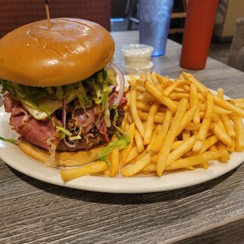 Mr M's Hot Wings And Things - Pastrami burger with an extra patty...it's a must try - Chicken Wings Near Me - Montebello, California Mr M's Hot Wings And Things - Pastrami burger with an extra patty...it's a must try - Chicken Wings Near Me - Montebello, California