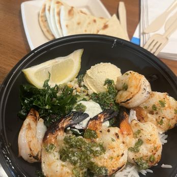 Luna Grill Cerritos - Garlic bonfire shrimp  fav dish! - Mediterranean Near Me - Cerritos, California
