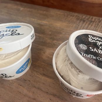 PopUp Bagels - Cream cheese (schmear, plain and truffle) - Bagels Near Me - Jacksonville, Florida