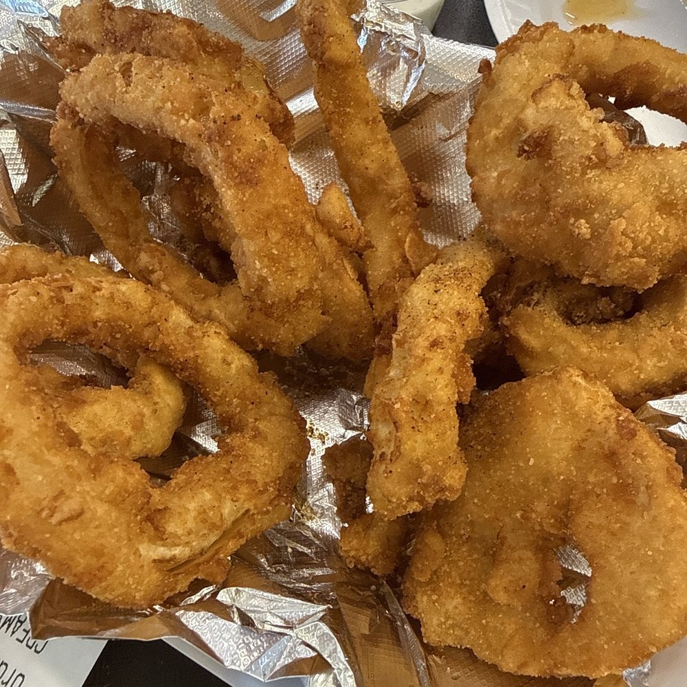 TJ's Deli & Grill - 80. Onion Rings perfectly fried although the breading is so thick I couldn't really taste the onion. - Delis Near Me - Winston Salem, North Carolina