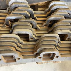 AA Waterjet - cutting .375" thick steel flanges with our waterjet, accurate with heat affected zones