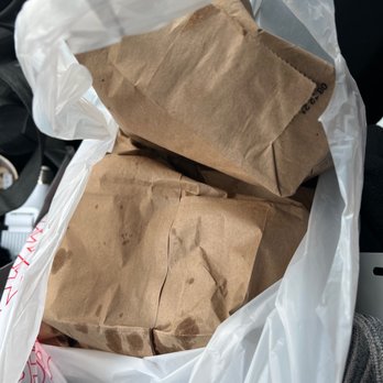 Uncle Remus - two bags of food in a car - Barbeque Near Me - Broadview, Illinois
