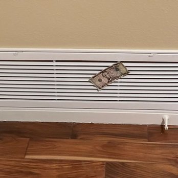 ABC Heating and Air Conditioning - Return air flow works great at proof of the dollar bill being sucked - Heating & Air Conditioning/HVAC Near Me ABC Heating and Air Conditioning - Return air flow works great at proof of the dollar bill being sucked - Heating & Air Conditioning/HVAC Near Me