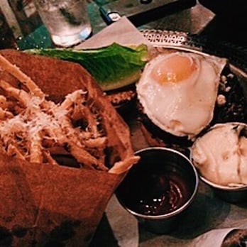 Flying Pig Pub & Kitchen - C.A.B burger with an egg and truffle fries - Pubs Near Me - Oceanside, California Flying Pig Pub & Kitchen - C.A.B burger with an egg and truffle fries - Pubs Near Me - Oceanside, California