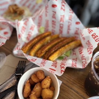 The Red Chickz - Corn and cheese curds - Chicken Shop Near Me - Carlsbad, California