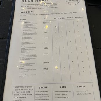 Subversive Malting + Brewing - Breweries Near Me - Catskill, New York