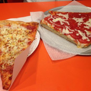 Sam's Pizza - Cheese slice, pepperoni slice, and pepperoni Sicilian slice - Pizza Near Me - Bronx, New York Sam's Pizza - Cheese slice, pepperoni slice, and pepperoni Sicilian slice - Pizza Near Me - Bronx, New York