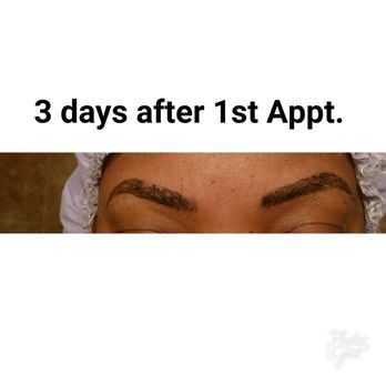 XO Beauty & Brows - 3 days after 1st Appt. - Permanent Makeup Near Me - Atlanta, Georgia XO Beauty & Brows - 3 days after 1st Appt. - Permanent Makeup Near Me - Atlanta, Georgia