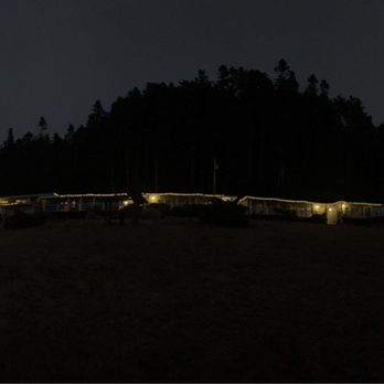 Seafoam Lodge - From the grounds at dusk - Hotels Near Me - Little River, California