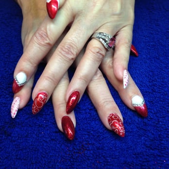 Eclectic Nails By Angi - Valentines day fun... - Nail Technicians Near Me - Waldport, Oregon