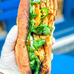 Sandwell - Spicy Chicken Banh Mi Sandwich On Sandwell's Fresh Baked Bread in Gramercy Park