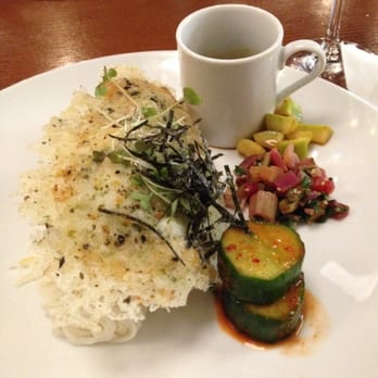 MW Restaurant - Mochi crusted opakapaka with somen - New American Near Me - Honolulu, Hawaii