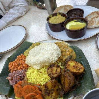 Mirisata - Rice & Curry Plate for 1-2 Pol Roti combo plate - Sri Lankan Near Me - Portland, Oregon Mirisata - Rice & Curry Plate for 1-2 Pol Roti combo plate - Sri Lankan Near Me - Portland, Oregon