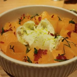 summer melon and buratta.  A huge home run.