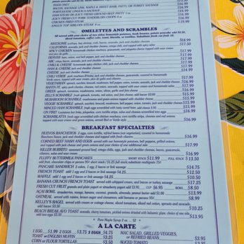 Beach Break Cafe - July 2025 menu - Breakfast & Brunch Near Me - Oceanside, California