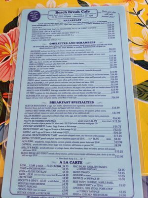 Menu photo 6 Beach Break Cafe Oceanside, CA