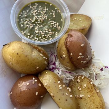 Tiki Tzatziki - Papas Arrugadas- delicious! - Food Trucks Near Me - Hanalei, Hawaii Tiki Tzatziki - Papas Arrugadas- delicious! - Food Trucks Near Me - Hanalei, Hawaii