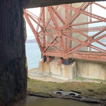Fort Point - View underside GG Bridge - Landmarks & Historical Buildings Near Me - San Francisco, California Fort Point - View underside GG Bridge - Landmarks & Historical Buildings Near Me - San Francisco, California