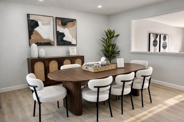 Elegant Dining Designs - Discover a range of stunning dining area transformations, each staged to highlight style, comfort, and versatility. Our designs create inviting spaces perfect for gatherings—showcasing how the right touches can turn any dining area into the heart of the home.