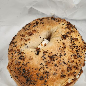 Shirley's Bagels - Everything, toasted with cream cheese - Sandwiches Near Me - Newport Beach, California Shirley's Bagels - Everything, toasted with cream cheese - Sandwiches Near Me - Newport Beach, California