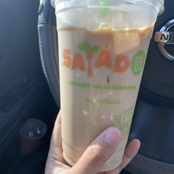 Salad and Go - organic cold Brew w/ half-and-half and a shot of vanilla - Salad Near Me - Phoenix, Arizona Salad and Go - organic cold Brew w/ half-and-half and a shot of vanilla - Salad Near Me - Phoenix, Arizona