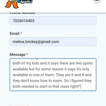 Aloha Aquatics - The rest of the message. - Swimming Lessons/Schools Near Me - Las Vegas, Nevada Aloha Aquatics - The rest of the message. - Swimming Lessons/Schools Near Me - Las Vegas, Nevada
