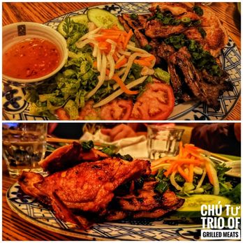 Anh and Chi - Trio of Grilled Meats - Vietnamese Near Me - Vancouver, British Columbia