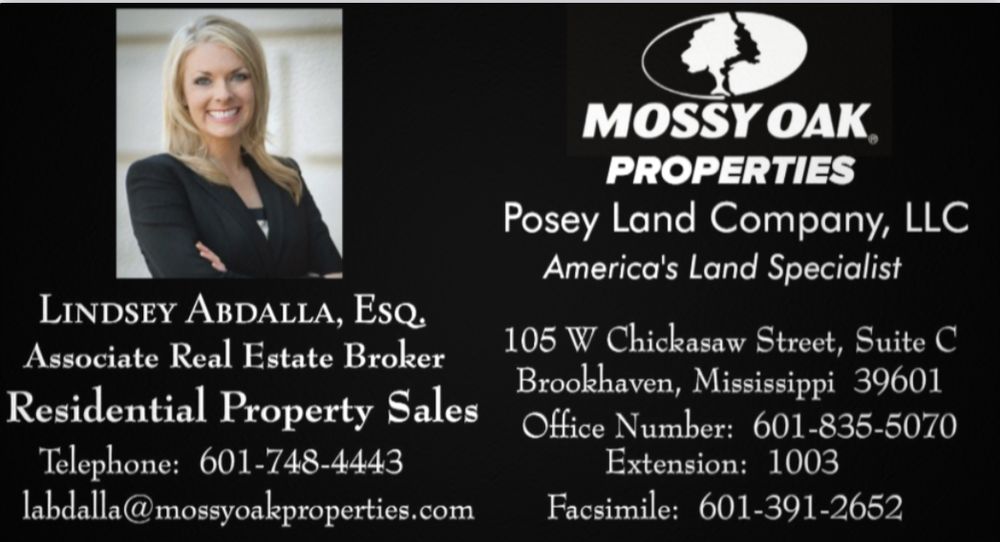 LINDSEY ABDALLA POSEY LAND COMPANY Contact Agent 105 W Chickasaw