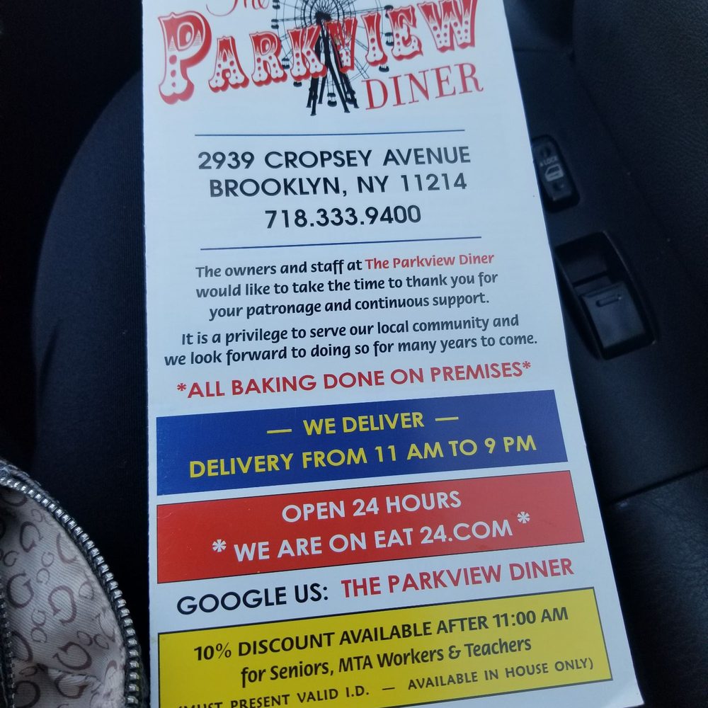Parkview Diner - Menu - Diners Near Me - Brooklyn, New York Parkview Diner - Menu - Diners Near Me - Brooklyn, New York