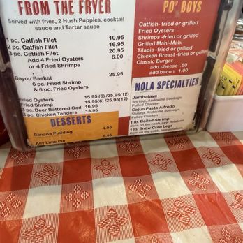 Cajun Fish Grill - Menu - Cajun/Creole Near Me - McKinney, Texas