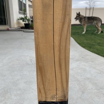 McCabe's Landscape Construction - Cracked post. - Landscaping Near Me - Murrieta, California McCabe's Landscape Construction - Cracked post. - Landscaping Near Me - Murrieta, California