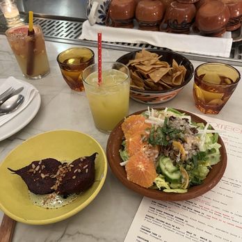 Bombera - Beets, salad, house soda, agua fresca, chips - Mexican Near Me - Oakland, California Bombera - Beets, salad, house soda, agua fresca, chips - Mexican Near Me - Oakland, California