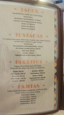 Menu photo 2 La Fe Mexican Grill Lancaster, CA Menu photo 2 La Fe Mexican Grill Lancaster, CA