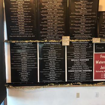 Acai Bowl Menu Juju Bar