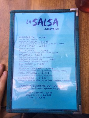 Menu photo 1 Restaurant Latino La Salsa Quebec City, QC Menu photo 1 Restaurant Latino La Salsa Quebec City, QC