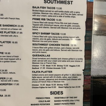 Jilly's Bar & Grill - Menu - American Near Me - Pikesville, Maryland Jilly's Bar & Grill - Menu - American Near Me - Pikesville, Maryland