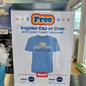 Skipper Dipper - Free Regular Cup or Cone witu T-Shirt Purchase! - Ice Cream & Frozen Yogurt Near Me - Long Beach Township, New Jersey Skipper Dipper - Free Regular Cup or Cone witu T-Shirt Purchase! - Ice Cream & Frozen Yogurt Near Me - Long Beach Township, New Jersey