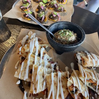 Amá Modern Mexican - Vegan quesadilla with perfectly roasted and seasoned vegetables - Mexican Near Me - Denver, Colorado Amá Modern Mexican - Vegan quesadilla with perfectly roasted and seasoned vegetables - Mexican Near Me - Denver, Colorado