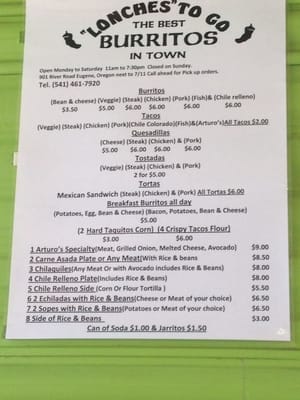 Menu photo 3 Lonches To Go Eugene, OR