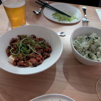 Firstborn - Steak Tartare and Vegetable Rice - really wonderful together! - Chinese Near Me - Los Angeles, California