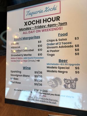 Menu photo 1 Taqueria Xochi Arlington, VA Menu photo 1 Taqueria Xochi Arlington, VA