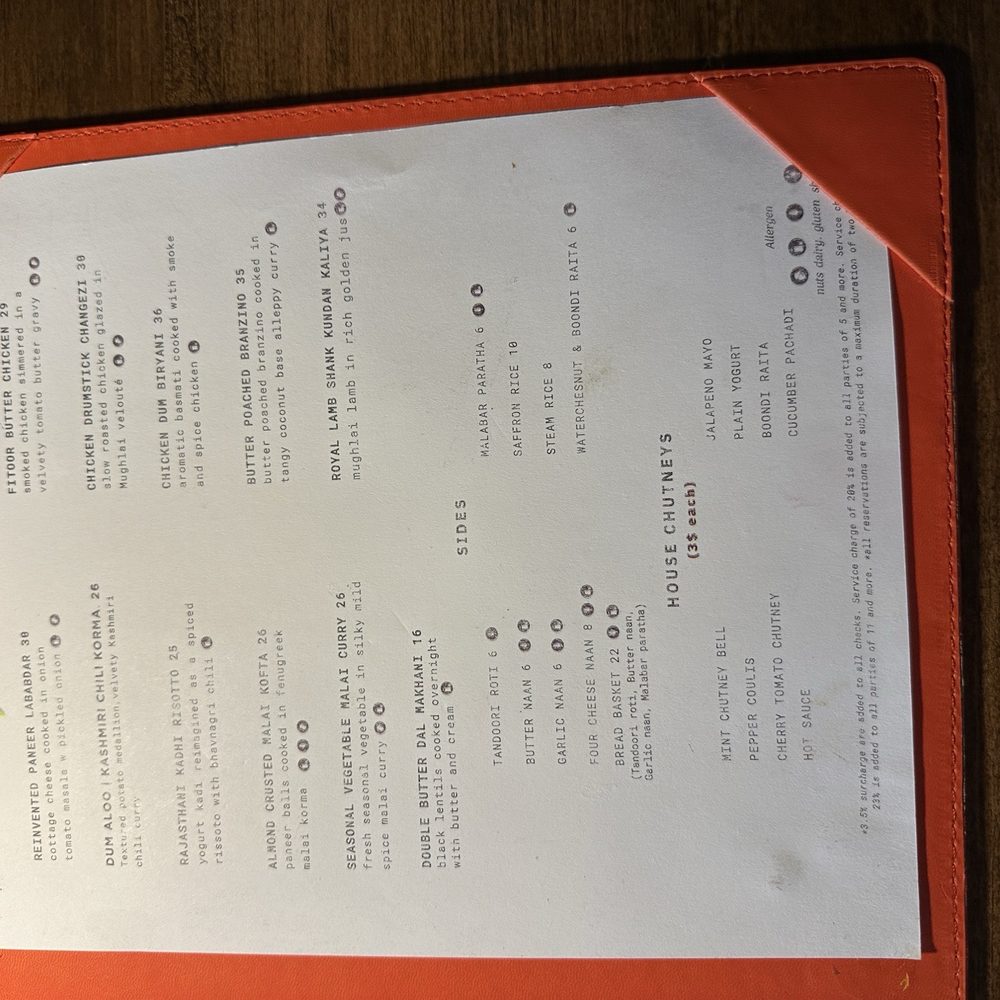 Fitoor - Menu - Lounges Near Me - San Jose, California