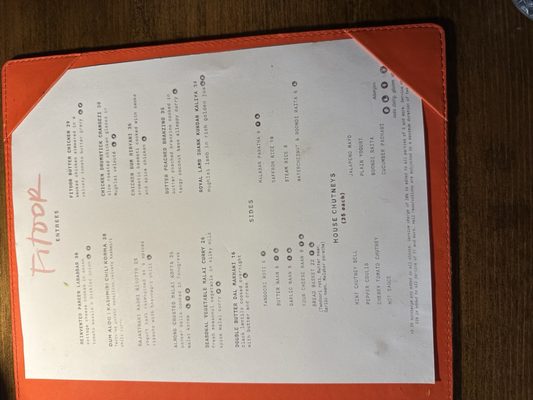 Menu photo 2 Fitoor San Jose, CA