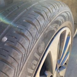 Hertz Rent A Car - Huge nail and flat tire.  How could they not notice?