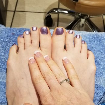 Yeah 1 Nails Bar - Pink and white acrylic fill in and gel pedicure - Nail Salons Near Me - Plano, Texas Yeah 1 Nails Bar - Pink and white acrylic fill in and gel pedicure - Nail Salons Near Me - Plano, Texas
