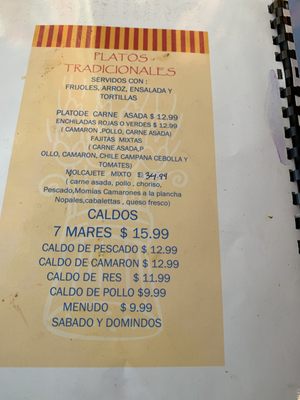 Menu photo 1 Tacos El Pariente Salinas, CA