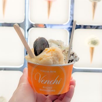 Venchi - Mango & Straciatella Gelato - Gelato Near Me - Santa Clara, California Venchi - Mango & Straciatella Gelato - Gelato Near Me - Santa Clara, California